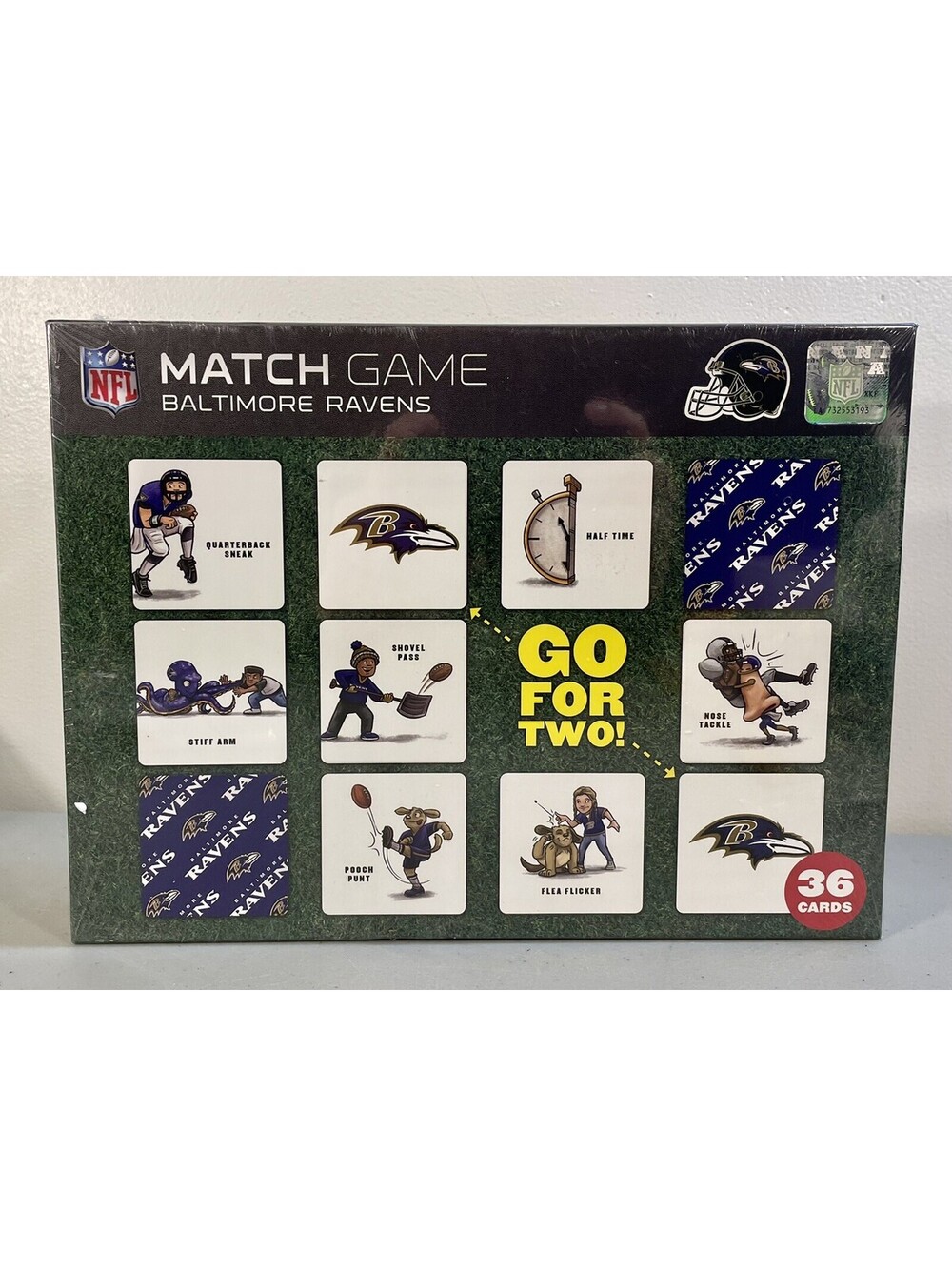 Baltimore Ravens NFL Match Memory Game ~ 36 Cards ~ NEW!